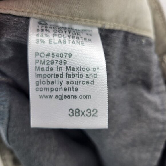 Adriano Goldschmied Men's Everett Slim Straight Khaki Light Weight Pant Sz 38x32 - Picture 15 of 15